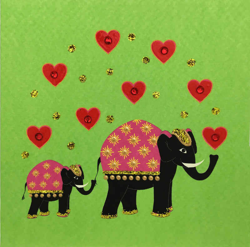 Elephant Hearts - N1654 (Pack of 5)