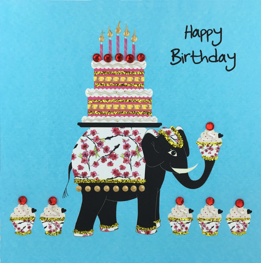 Birthday Elephant - N1655 (Pack of 5)