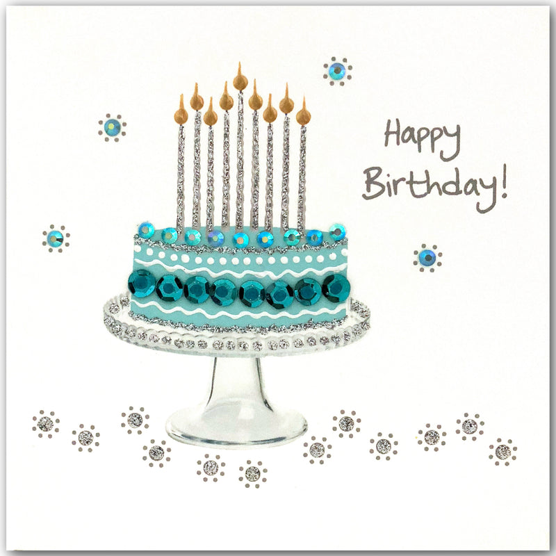 Turquoise Birthday Cake - N1732-2