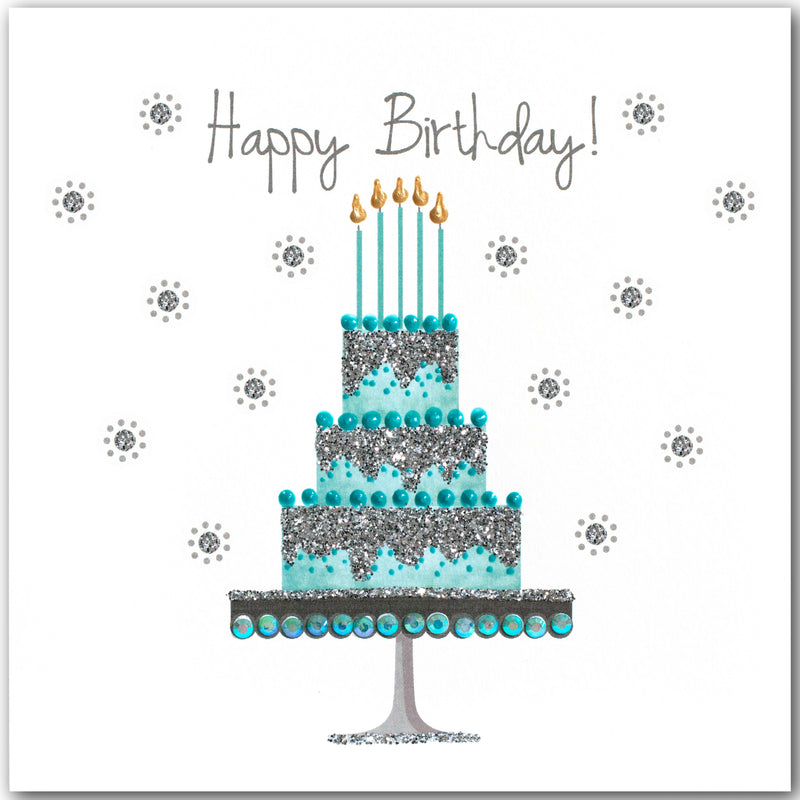 Turquoise Birthday Cake - L1821