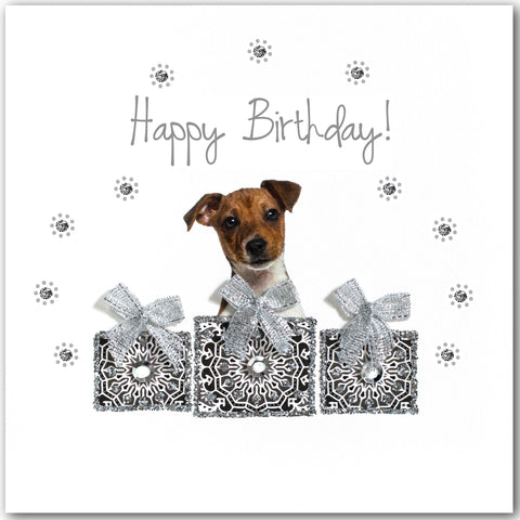 Wrendale Freedom Jack Russell Geburtstagskarte – 15x15 Cm, Blanko Innen