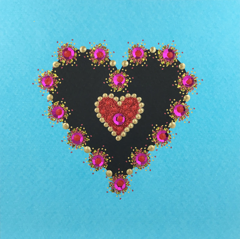 Sparkling Heart - N1101 (Pack of 5)