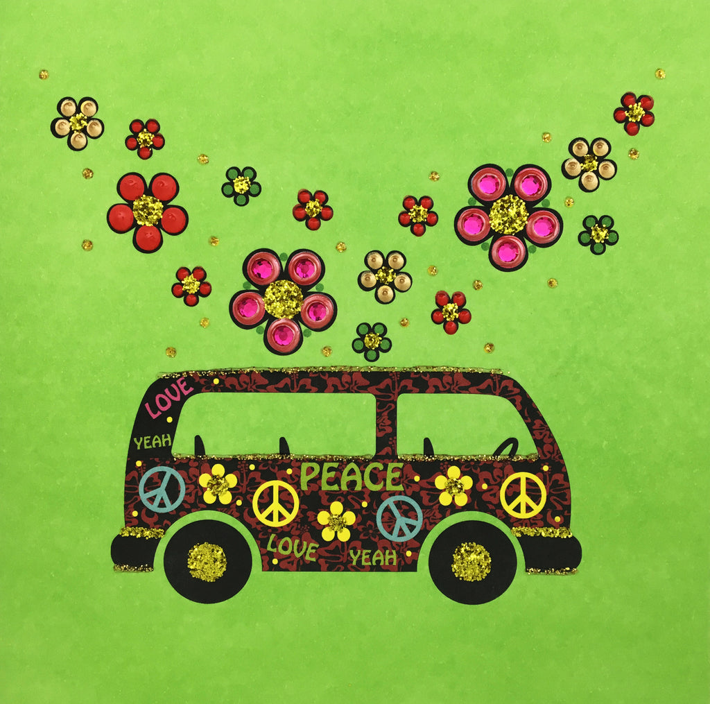 Flower Power Bus - N1436 (Pack of 5)