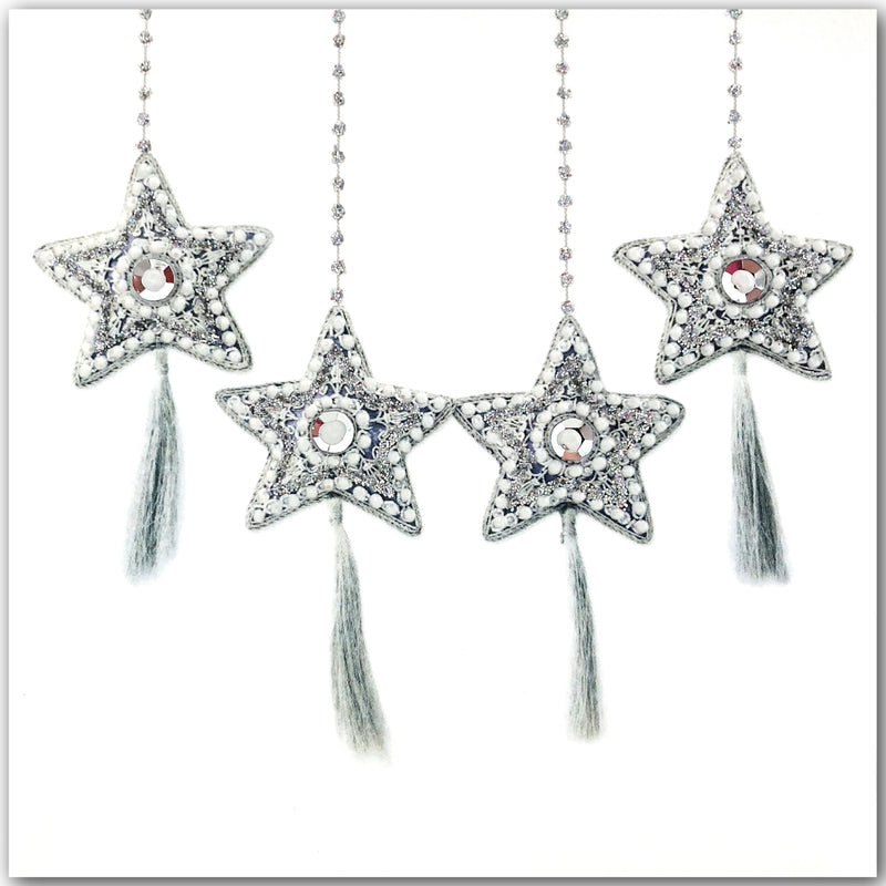 Silver Baubles - N1623 (Pack of 5)
