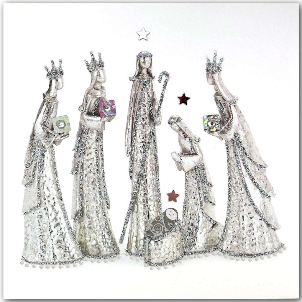 Silver Nativity - N1635 (Pack of 5)