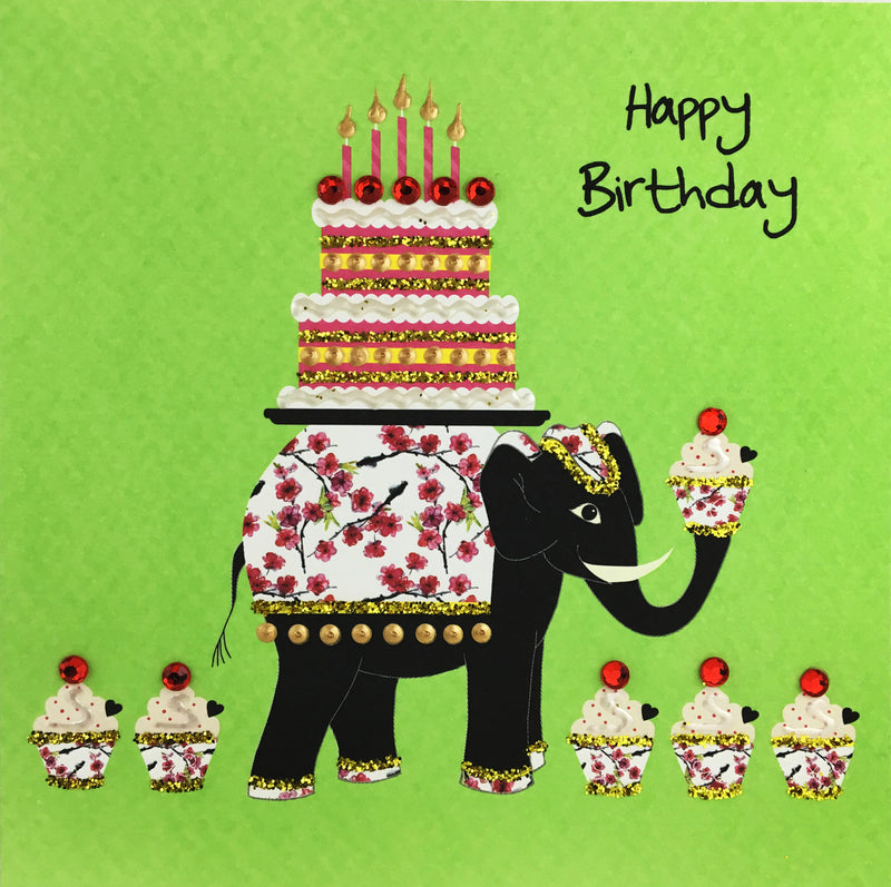 Birthday Elephant - N1655 (Pack of 5)