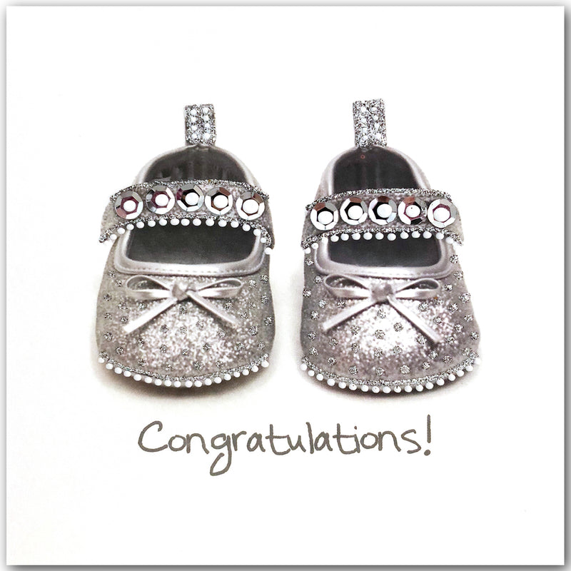Silver Baby Shoes - N1620