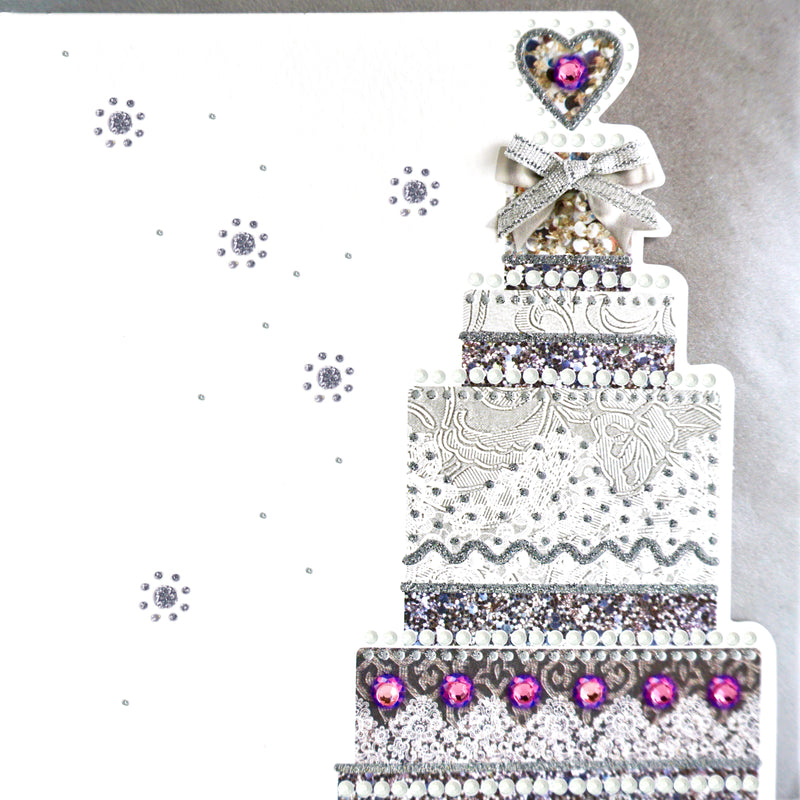 Silver Wedding Cake -L1820