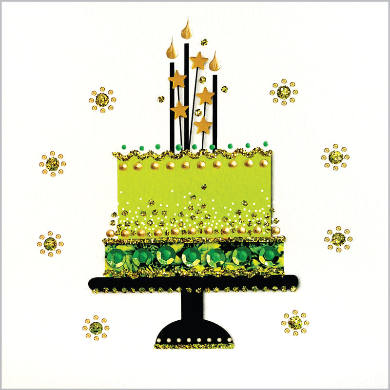 STAR BIRTHDAY CAKE - N1987 (PACK OF 5)