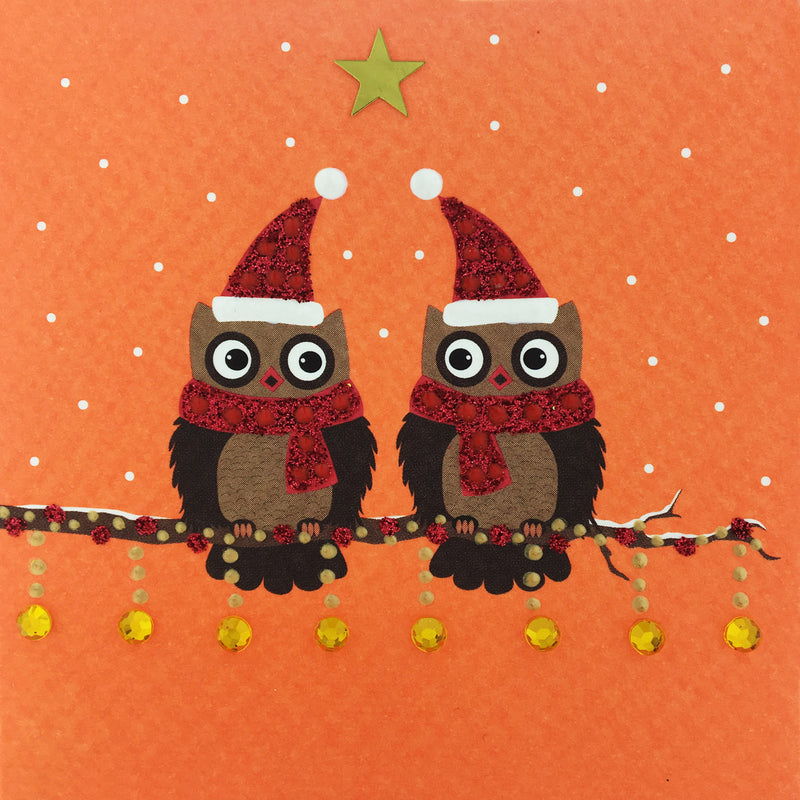 Christmas Owls - S1697 (Pack of 5)