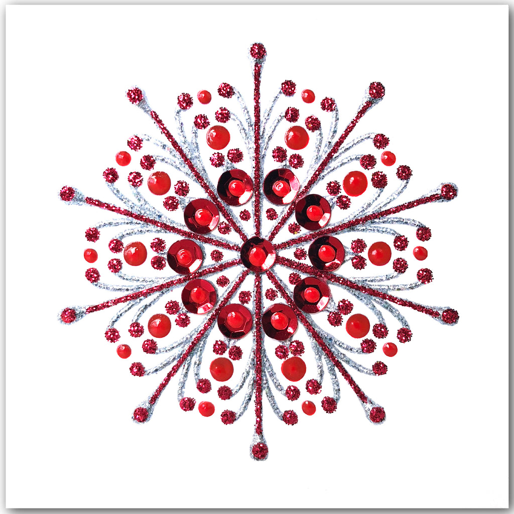 Christmas SnowFlake - S1878 (Pack of 5 SMALL Cards)